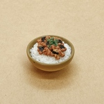 【ごはんのおとも】ミニチュアフード「納豆ごはん」