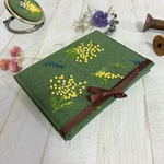🌿 やさしい時間のフォトケース｜ミモザ刺繍の写真入れ