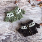 マキちゃん　シルバニア　2点　大人サイズ　カーディガン　編み込み