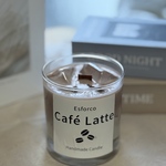 カフェラテキャンドル コーヒーの香り ハンドメイド ソイキャンドル