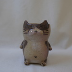 のほほんねこさん陶製植木鉢🪴
