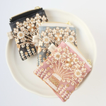 3色セット　6cmファスナー×7cm  インド刺繍リボン