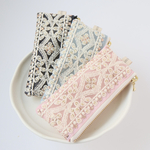 3色セット　12cmファスナー×5cm  インド刺繍リボン