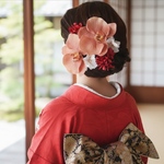 【胡蝶蘭】髪飾り ヘッドドレス 結婚式 ウエディングフォト成人式 卒業式 マタニティフォト 色打掛 袴 和装  七五三 