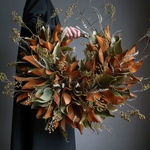 マグノリアとノイバラ　リース