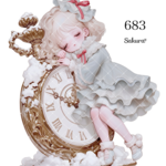 《No.683》オリジナル人物ステッカー 女の子 シール ステッカー