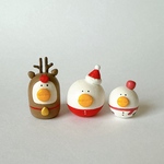 🎄クリスマスぴよこ隊 (3匹セット)