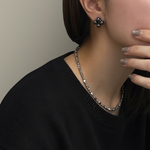 《12/12(fri)21:00〜販売開始》【Isaia(ｲｻﾞｲｱ)】シルバー ヘマタイト ネイビー グレー サージカルステンレス シック キラキラ モダン ギフト モード クリスマス 