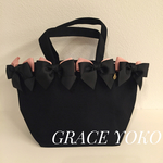 tia様専用　リボントートバッグ
