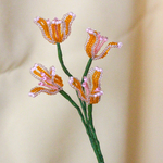 ビーズフラワー　一輪挿し　アートフラワー　造花　枯れないお花　インテリア　ギフト　贈り物　No.125