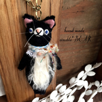再販！もふ腹の猫ホルダー(黒猫)