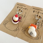 サンタ帽のせるアヒル🪿🎅キーホルダー