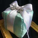 リングピロー【ティファニーブルー】Tiffanyブルー送料無料　ウェディング　結婚式