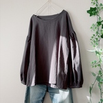 SALE！リネンポートネックプルオーバー