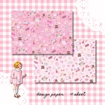 【Pink accessories】デザインペーパー　10枚