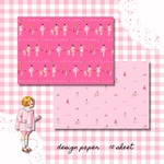 【pink fashion】デザインペーパー　10枚