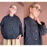 長さ選べる❤️軽量＆超あったか❤️デニム素材❤️RATAオリジナルジグザグステッチ❤️シェブロンキルティング❤️中綿入り優秀アウター