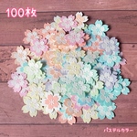 【パステルカラー】クラフトパンチ　さくら大　100枚　アルバム　卒園　卒業　入学