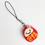 合格だるまお守り　赤色