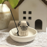 【受注制作】パグ犬のお香立て♡