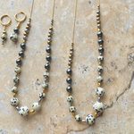 hematite×jasper ネックレス