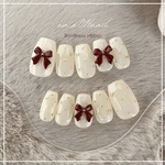 【人気design】ボルドーネイル／ネイルチップ