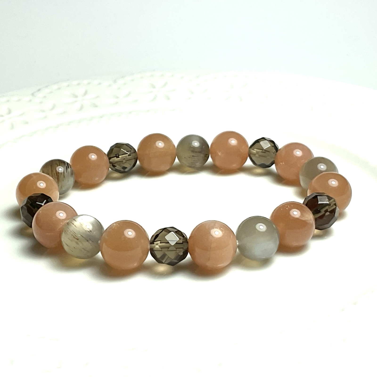 天然石　クレイジーレースアメジスト　ブレスレットスタンド 大玉13 5mm クレイジーレースアゲートアメジスト 天然石ブレスレット