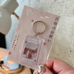 キーホルダー 【ミニ】 【百寿C】 プチギフト ギフト フォトキーホルダー 写真 手書き メッセージ プレゼント 似顔絵 おじいちゃん おばあちゃん 記念品 百寿