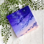 プチキャンバス絵画シリーズ♡アクリル画《原画》　✴︎ 煌めきが舞う夜空 II ✴︎