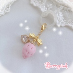 Berrypink♡苺とリボンのめじるしチャーム♡