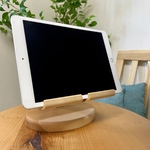 【無垢桜】角度調整可能タブレットスタンド♪