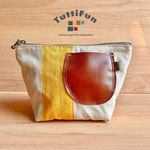 tuttifun＊beige･mustard pouch