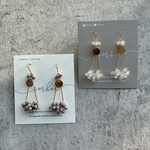 つぶつぶswingピアス∵ ファルファーレ 揺れる アレルギー対応 チェコビーズ