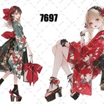 original sticker « no.7697 »     //     人物ステッカー オリジナルステッカー オリジナル人物ステッカー ステッカー cotton melody ミニステッカー
