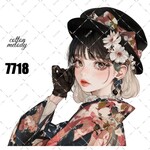 original sticker « no.7718 »     //     人物ステッカー オリジナルステッカー オリジナル人物ステッカー ステッカー cotton melody