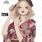 original sticker « no.7720 »     //     人物ステッカー オリジナルステッカー オリジナル人物ステッカー ステッカー cotton melody