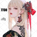original sticker « no.7730 »     //     人物ステッカー オリジナルステッカー オリジナル人物ステッカー ステッカー cotton melody