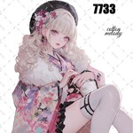 original sticker « no.7733 »     //     人物ステッカー オリジナルステッカー オリジナル人物ステッカー ステッカー cotton melody