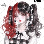 original sticker « no.7798 »     //     人物ステッカー オリジナルステッカー オリジナル人物ステッカー ステッカー cotton melody