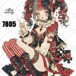 original sticker « no.7805 »     //     人物ステッカー オリジナルステッカー オリジナル人物ステッカー ステッカー cotton melody
