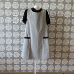 バッククロスタンガリー エプロン