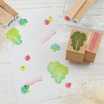 【スタンプセット】②パンの朝食シリーズのはんこ