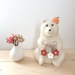 しろくま貯金箱　お正月小物2点セット