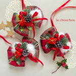 ウーリータータンのクリスマスリボンチョーカー♡Xmas♡リボンチョーカー♡トリミング♡誕生日♡バースデー♡ウエディング♡撮影用♡犬用♡猫用♡ペット用
