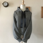 イタリア製千鳥格子ツイードウールで作ったパーカー