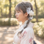 髪飾り　❤︎ガーリーなヘッドドレス❤︎  卒業式　成人式　結婚式　七五三　振袖　袴　和装　ウェディング　ꕥ蝶々飾り付ꕥ