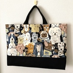 レッスンバッグ　ネームラベル付き　手提げバッグ　入園　入学　通園　通学　男の子　女の子　保育園　幼稚園　小学校　幼児　小学生　習い事　図書バッグ　音楽バッグ　絵本バッグ