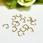 ◆送料無料◆ 100個⚫︎三角カン 100個 ゴールド