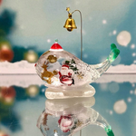 レジンアート　サンタクジラ　「来たよ　サンタだよ🎅🏻」編