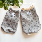 ぬくぬく雪の結晶★犬服秋冬タンクトップ★裏起毛★ハイネックも可